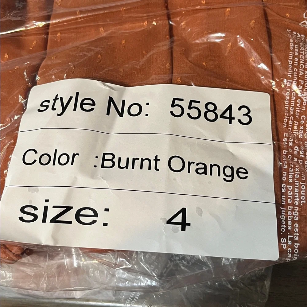 MAC DUGGAL SZ 4 burnt orange FORMAL EVENING PROM DRESS #55843 nwt cocktail dress